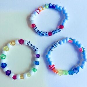 🍒 5/$25 🍒 PRIDE Rainbow Rave Kandi Bracelets | Sorry Mom